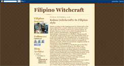 Desktop Screenshot of filipinowitchcraft.blogspot.com