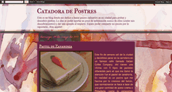 Desktop Screenshot of catadoradepostres.blogspot.com