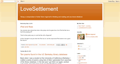 Desktop Screenshot of lovesettlement.blogspot.com