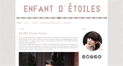 Desktop Screenshot of enfantdetoiles.blogspot.com