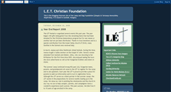 Desktop Screenshot of letfoundation.blogspot.com