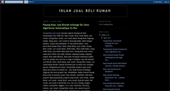 Desktop Screenshot of iklan-jual-beli-rumah.blogspot.com