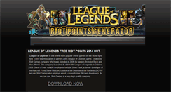 Desktop Screenshot of getleagueoflegendsfreeriotpoints2014.blogspot.com