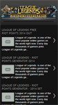 Mobile Screenshot of getleagueoflegendsfreeriotpoints2014.blogspot.com