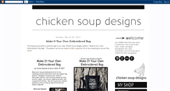 Desktop Screenshot of chickensoupdesigns.blogspot.com