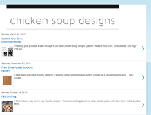 Tablet Screenshot of chickensoupdesigns.blogspot.com