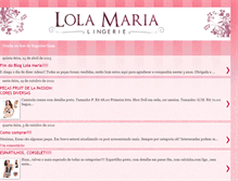 Tablet Screenshot of lolamarialingerie.blogspot.com