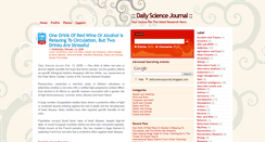 Desktop Screenshot of dailysciencejournal.blogspot.com