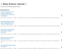 Tablet Screenshot of dailysciencejournal.blogspot.com