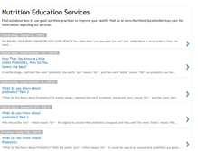 Tablet Screenshot of nutritioneducationservices.blogspot.com