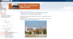 Desktop Screenshot of ceip-elcarmen.blogspot.com