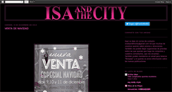 Desktop Screenshot of isaandthecity.blogspot.com