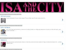 Tablet Screenshot of isaandthecity.blogspot.com