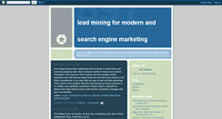 Desktop Screenshot of leadmining.blogspot.com