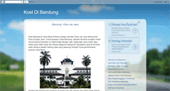 Desktop Screenshot of kostdibandung.blogspot.com