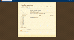 Desktop Screenshot of popularapostasy.blogspot.com