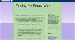 Desktop Screenshot of findingmyfrugalway.blogspot.com