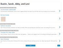 Tablet Screenshot of dustinandsarah.blogspot.com