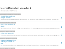 Tablet Screenshot of internetfernsehen-von-a-z.blogspot.com