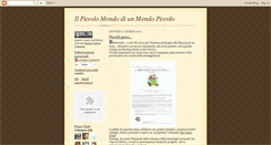 Desktop Screenshot of ilpiccolomondodiunmondopiccolo.blogspot.com