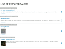 Tablet Screenshot of joshlistofdvdsforsale.blogspot.com