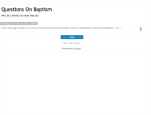 Tablet Screenshot of baptizeme.blogspot.com