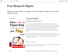 Tablet Screenshot of freeresearchpapers.blogspot.com