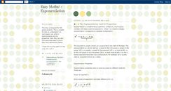 Desktop Screenshot of easyexponentiation.blogspot.com