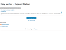 Tablet Screenshot of easyexponentiation.blogspot.com