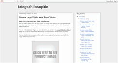 Desktop Screenshot of kriegsphilosophie.blogspot.com