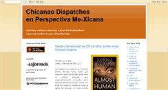 Desktop Screenshot of chicanaodispatches.blogspot.com