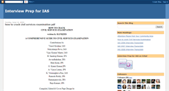 Desktop Screenshot of interviewprep4ias.blogspot.com
