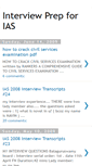Mobile Screenshot of interviewprep4ias.blogspot.com