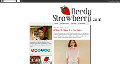 Desktop Screenshot of nerdystrawberry.blogspot.com