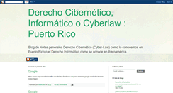 Desktop Screenshot of inter-cyberlaw.blogspot.com