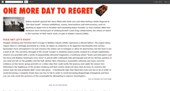 Desktop Screenshot of onemoredaytoregret.blogspot.com