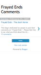 Mobile Screenshot of frayed-comments.blogspot.com