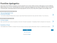 Tablet Screenshot of frontlineapologetics.blogspot.com