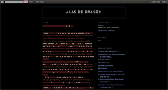 Desktop Screenshot of alas-de-dragon.blogspot.com