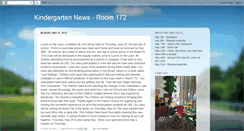 Desktop Screenshot of kindergartennews-room172.blogspot.com