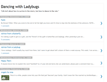 Tablet Screenshot of dancingwithladybugs.blogspot.com
