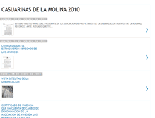 Tablet Screenshot of casuarinasdelamolina2010.blogspot.com