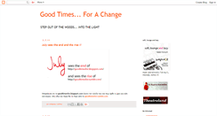 Desktop Screenshot of goodtimesfor.blogspot.com