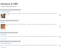 Tablet Screenshot of literaturaalcienporciento.blogspot.com