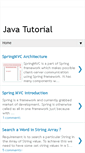 Mobile Screenshot of javawebtutorial.blogspot.com