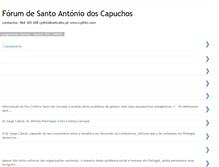 Tablet Screenshot of forumsantoantoniodoscapuchos.blogspot.com