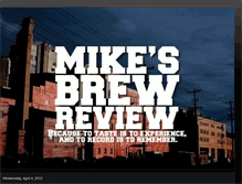 Tablet Screenshot of mikesbrewreview.blogspot.com