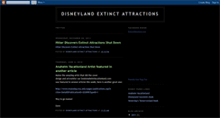 Desktop Screenshot of disneylandextinctattractions.blogspot.com