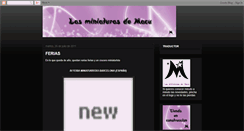Desktop Screenshot of lasminiaturasdemacu.blogspot.com