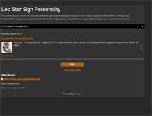 Tablet Screenshot of leo-star-sign-personality.blogspot.com